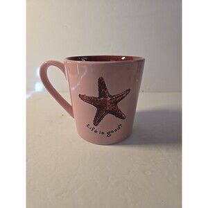 Life Is Good "Do What You Like. Like What You Do" Pink Starfish Sea Star Mug